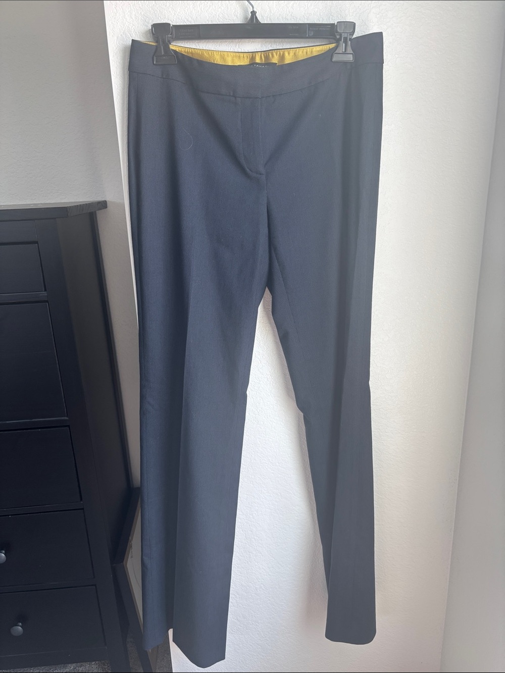 Slim Straight Navy Women's Dress Pants